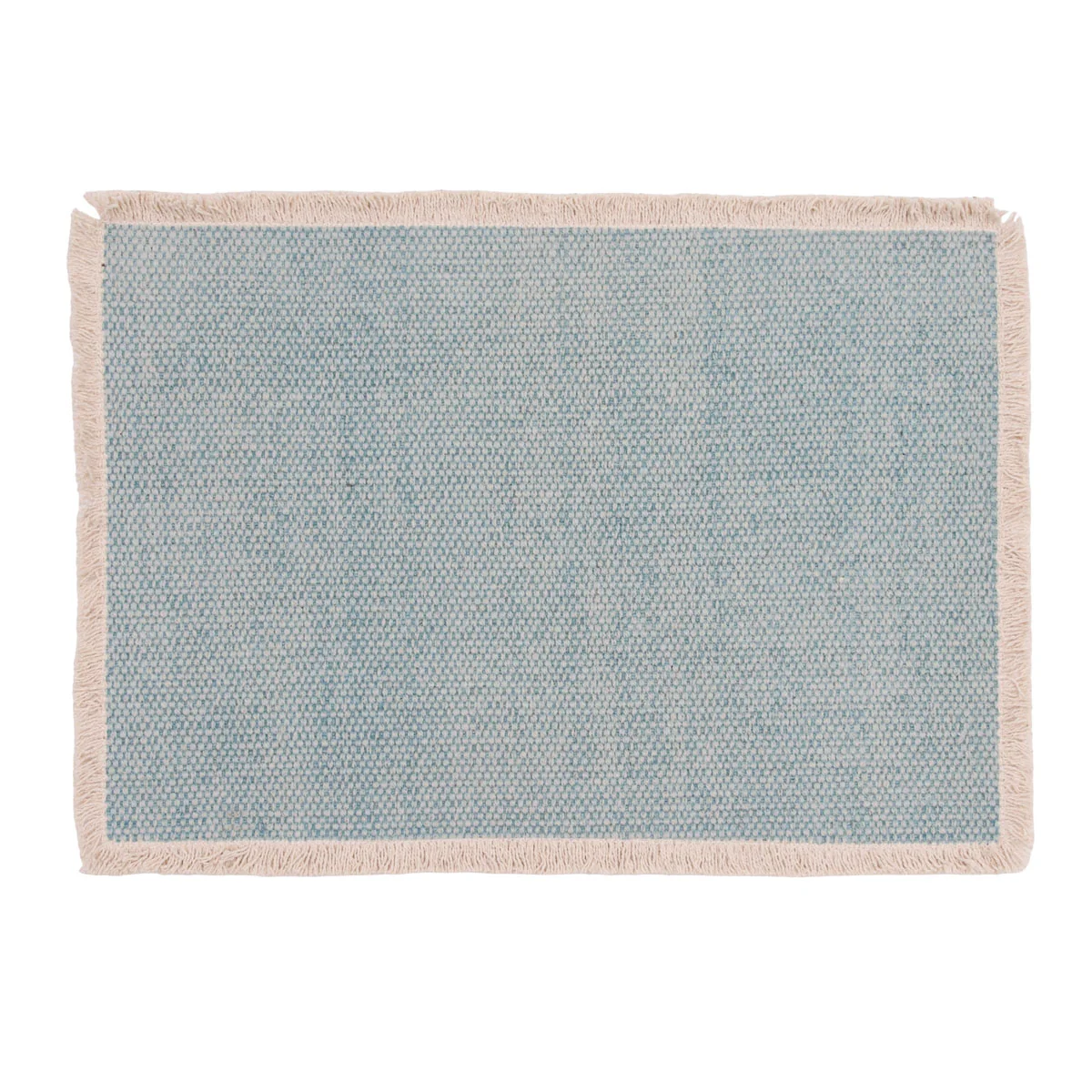 C & F Home Fringed Woven Sea Glass Reversible Rectangle Placemat