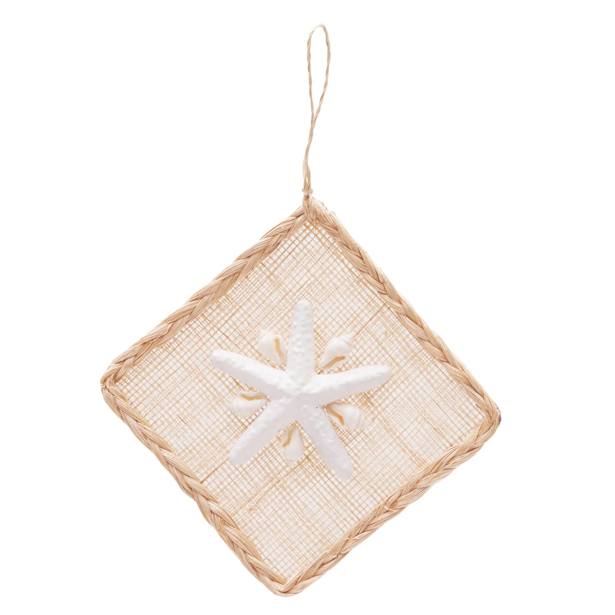 Gallerie II Abaca Starfish Shell Flower Rattan Ornament