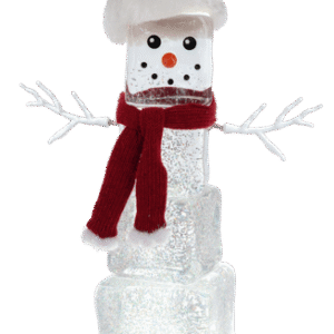 Ganz Ice Block Snowman LED Simmer Water Globe Figurine