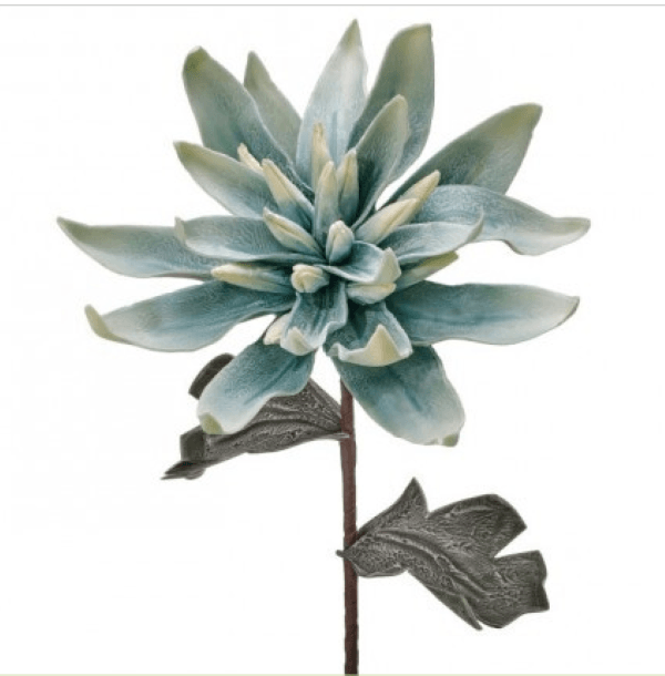 Regency Realistic Blue Green Sunburst Succulent 30" L Stem Spray