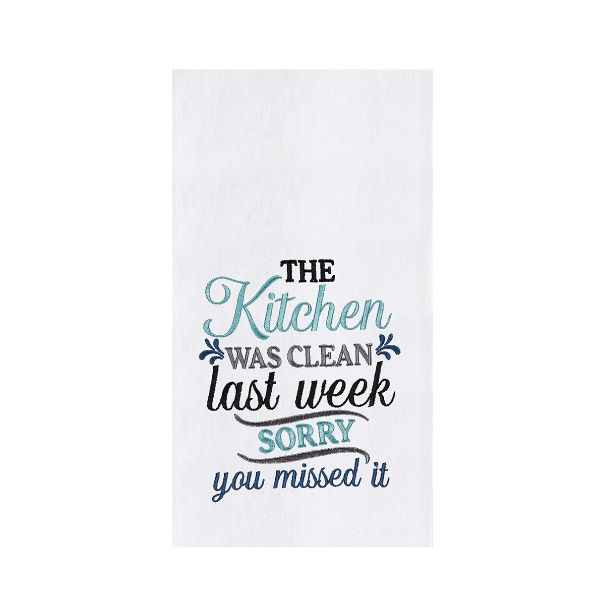 C & F The Kitchen Was Closed Flour Sack Kitchen Towel