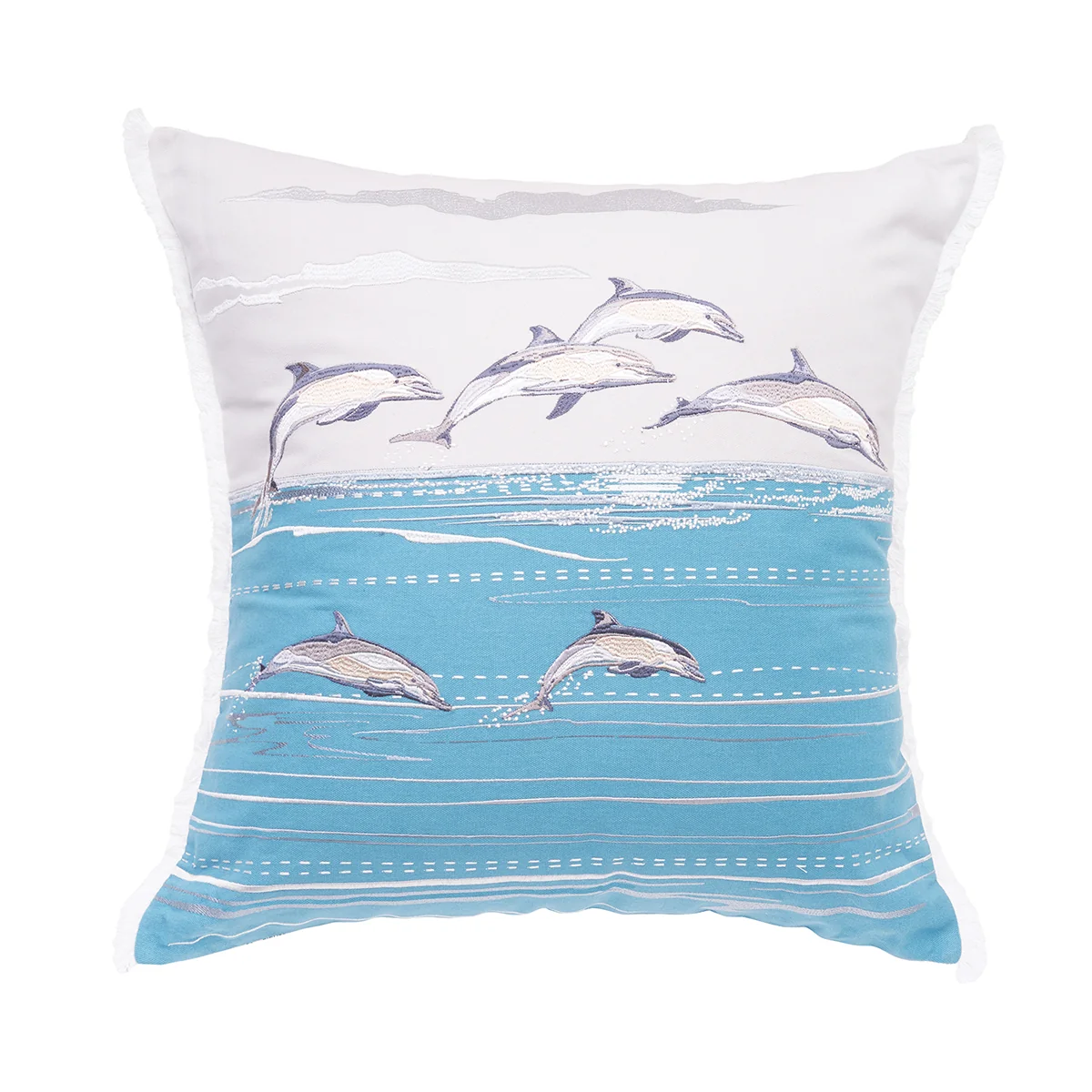 Rightside Design Dolphin Cove Square Indoor Pillow