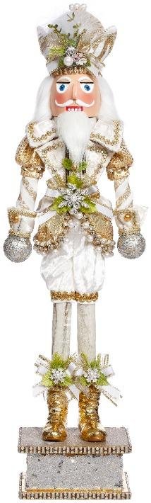 Mark Roberts White Christmas Jeweled Musical Nutcracker