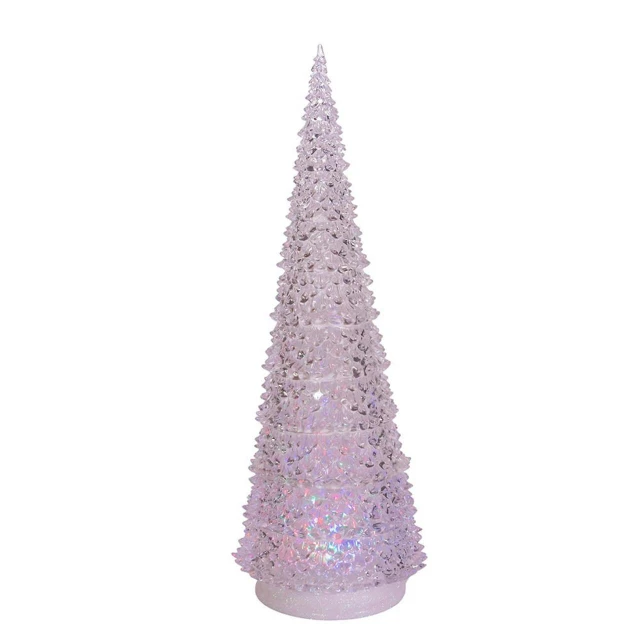 Kurt Adler 3 Color Change Projector Acrylic Tabletop Christmas Tree