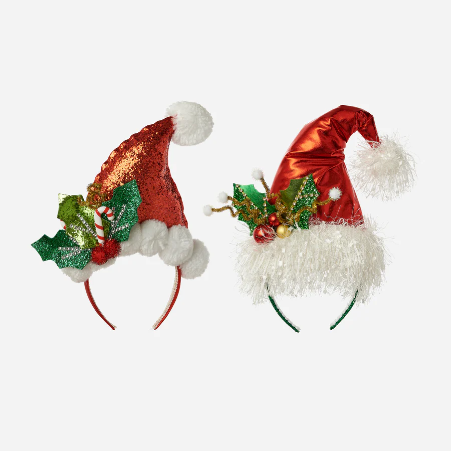 One Hundred 80 Degrees Fancy Santa Hat Christmas Headband