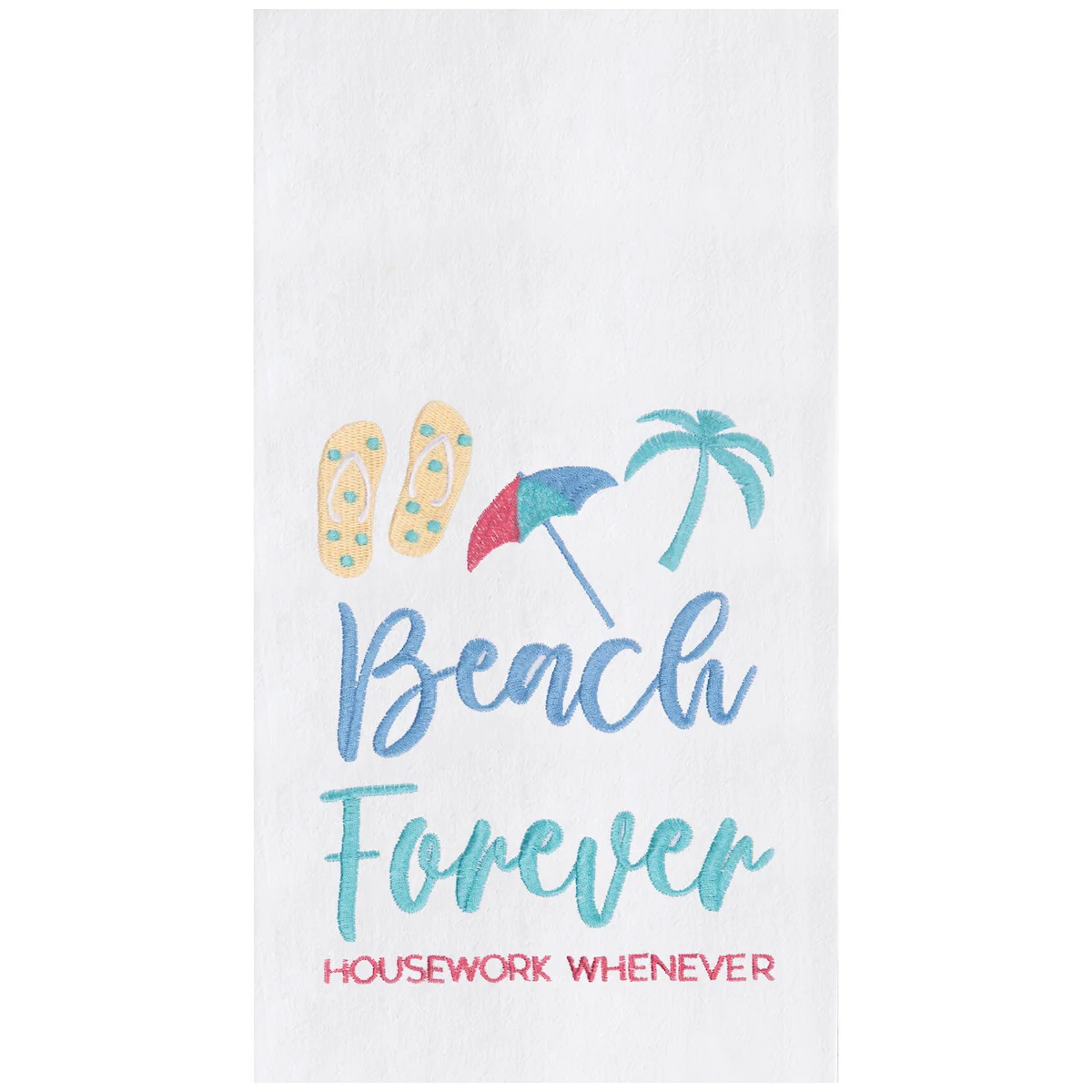C & F Beach Forever Flour Sack Kitchen Towel